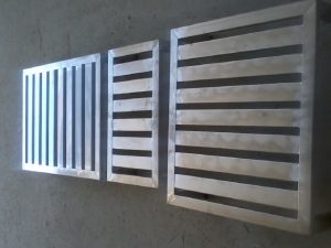 VARIOUS INOX METAL PALLETS